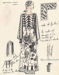 19. SketchRachmaninoffDressCHLOEspring1973 copy
