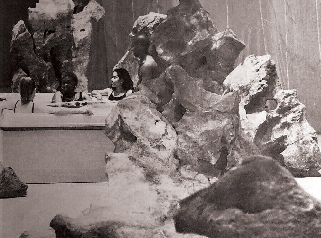 CE participating in Cai Guo Qiang's Cultural Melting Bath at the Queens Museum of Art in New York,