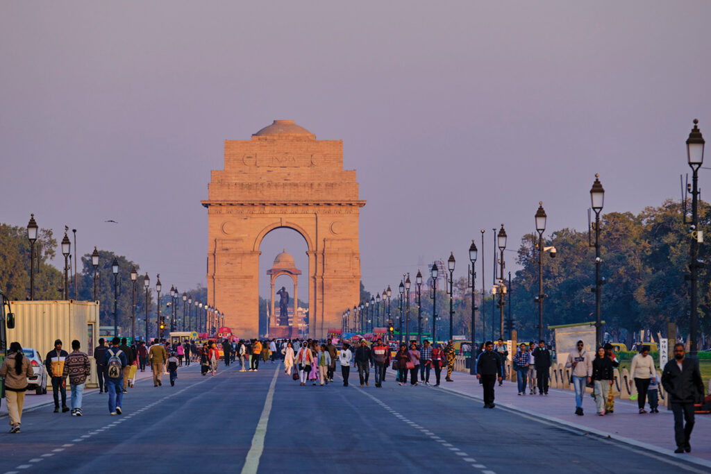 India, New Delhi, Rajpath Boulevard, India Gate