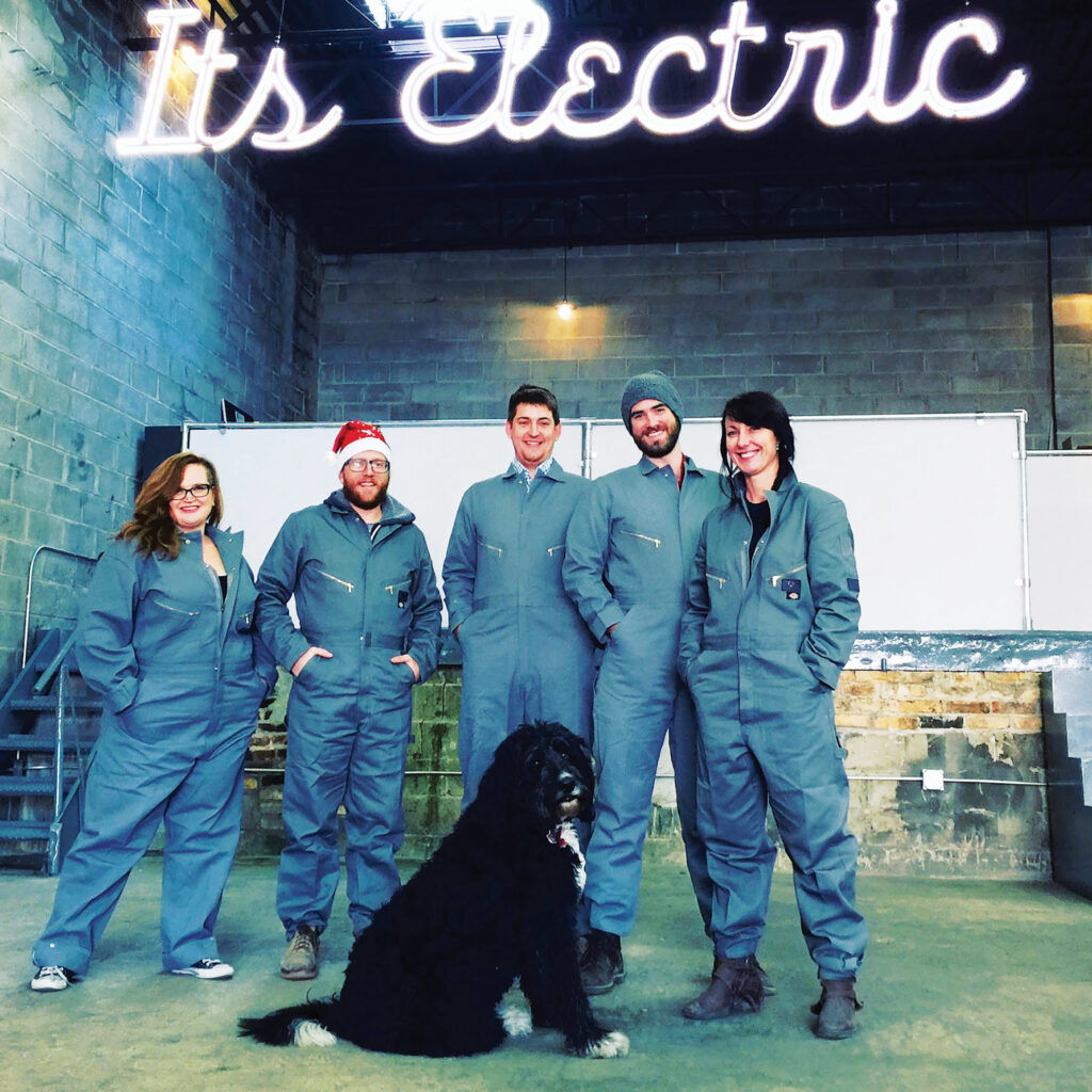 Jen Lewin with Brooklyn and studio team copy