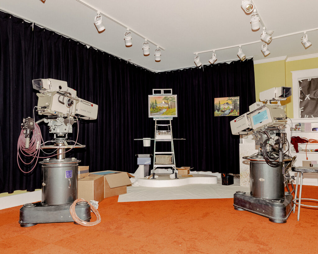The broadcast student where "The Joy of Painting" was filmed from 1983 to 1988 in Muncie, Ind., Oct. 31, 2020. (Evan Jenkins/The New York Times)