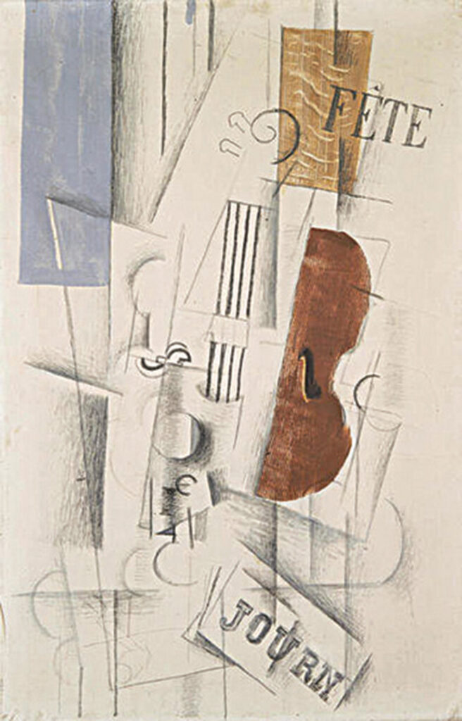Violin and Newspaper copy