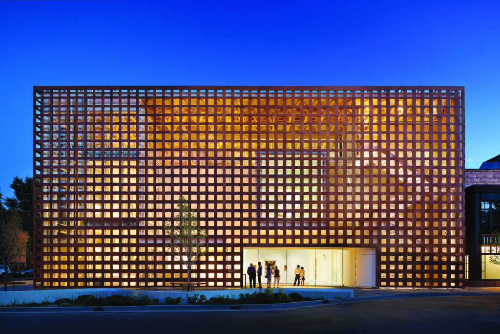the facade of