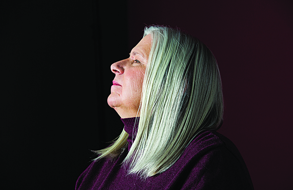 left side profile portrait of Nancy Snow