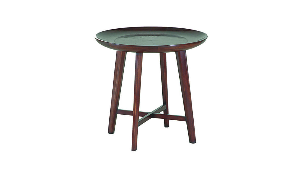 a modern classic handcrafted wooden side table