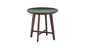 a modern classic handcrafted wooden side table