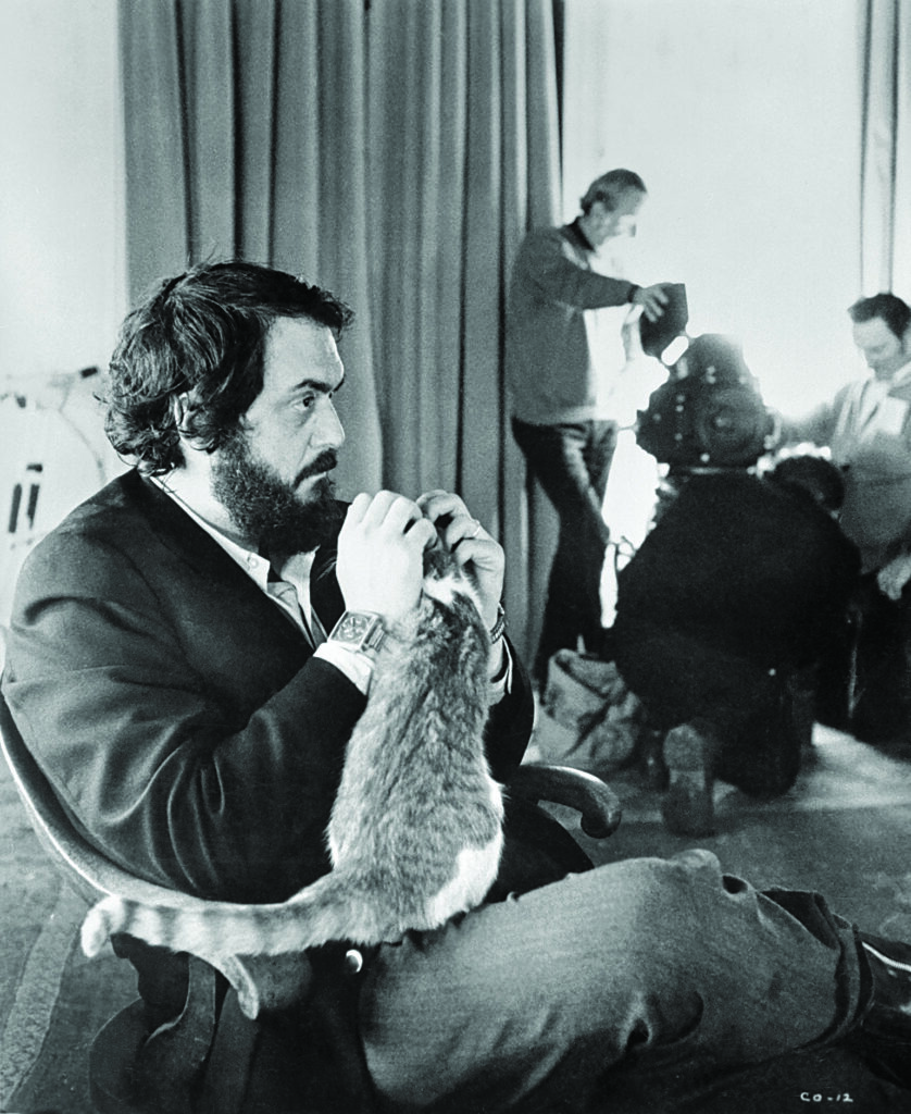 a still of a man holding a cat from Stanley Kubrick's Film Clock Work Orange