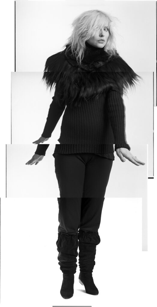 pieced together photo portrait of Debbie Harry